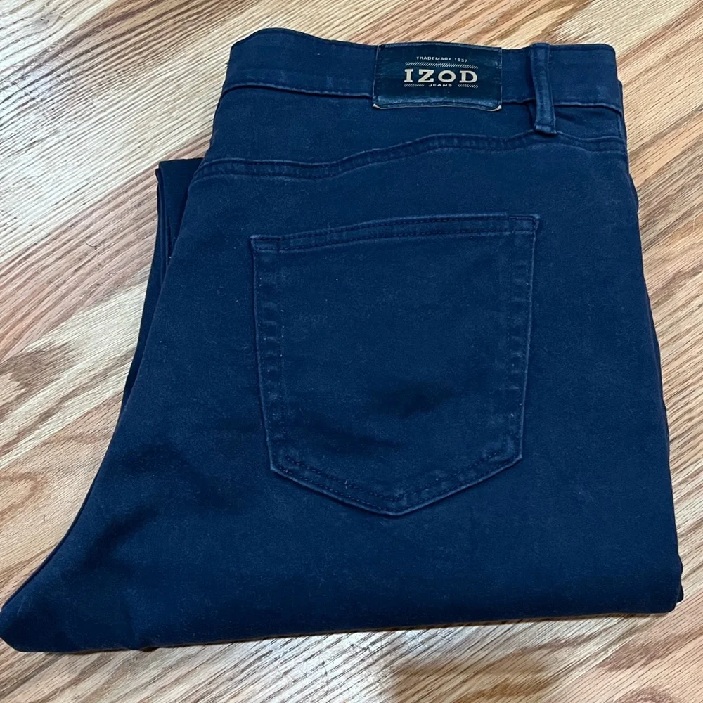 Izod Navy Blue Pant size Regular Fit 36x32 - Picture 2 of 7